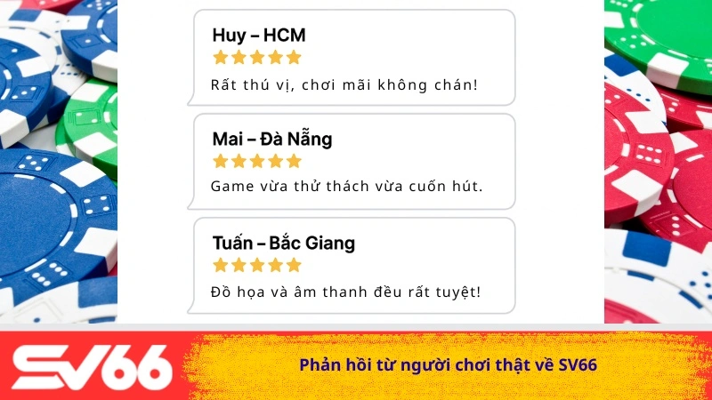 Phản hồi từ người chơi thật về SV66