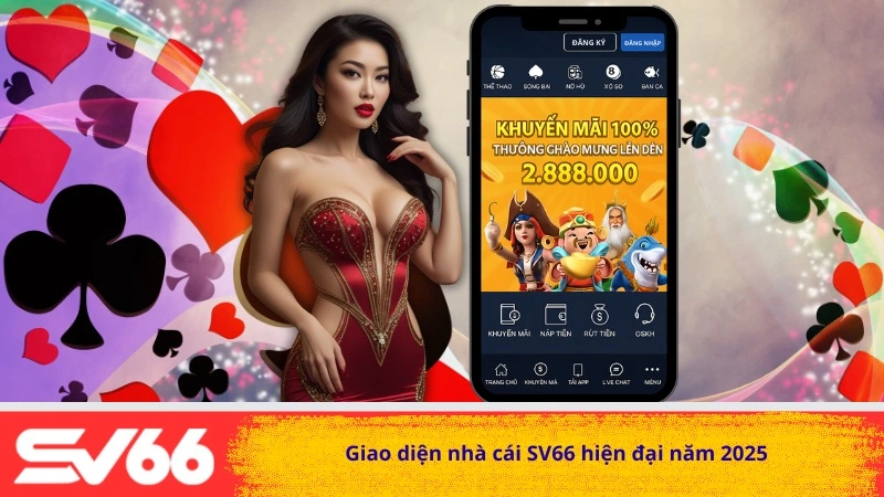 Giao diện nhà cái SV66 hiện đại năm 2025