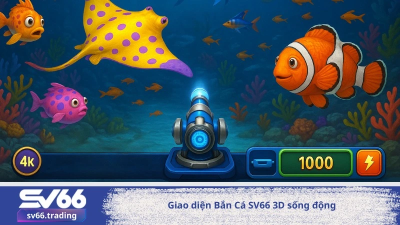 Giao diện Bắn Cá SV66 3D sống động