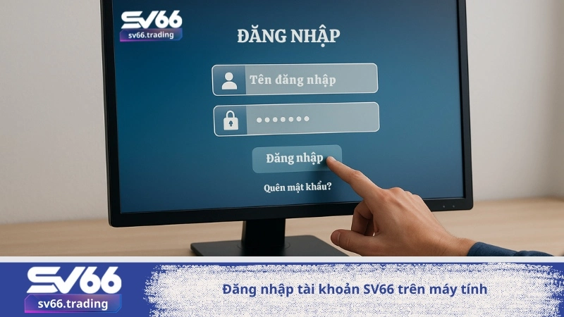 Đăng nhập tài khoản SV66 trên máy tính