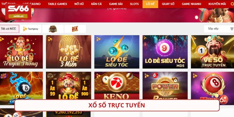 Nền tảng tích hợp nhiều loại hình cá cược xổ số