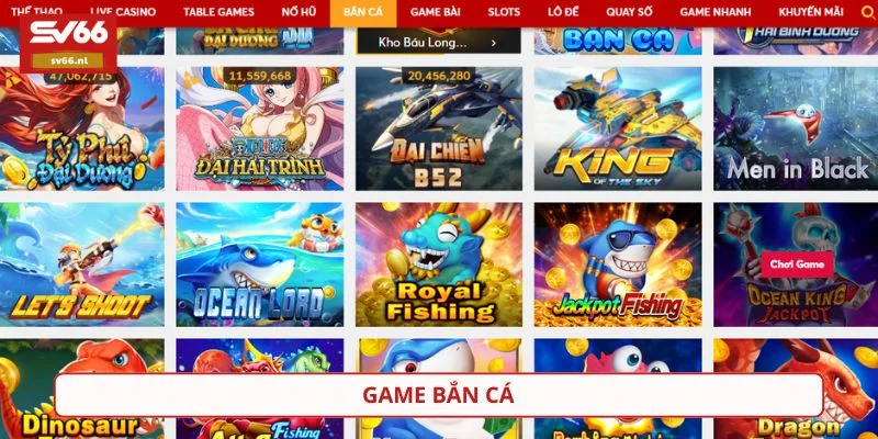Sảnh game bắn cá được yêu thích nhờ cách chơi đơn giản